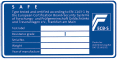 ECB-S Prüfplakette