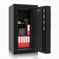 Panzerschrank R429 104 - Lackierung: RAL 9005 tiefschwarz